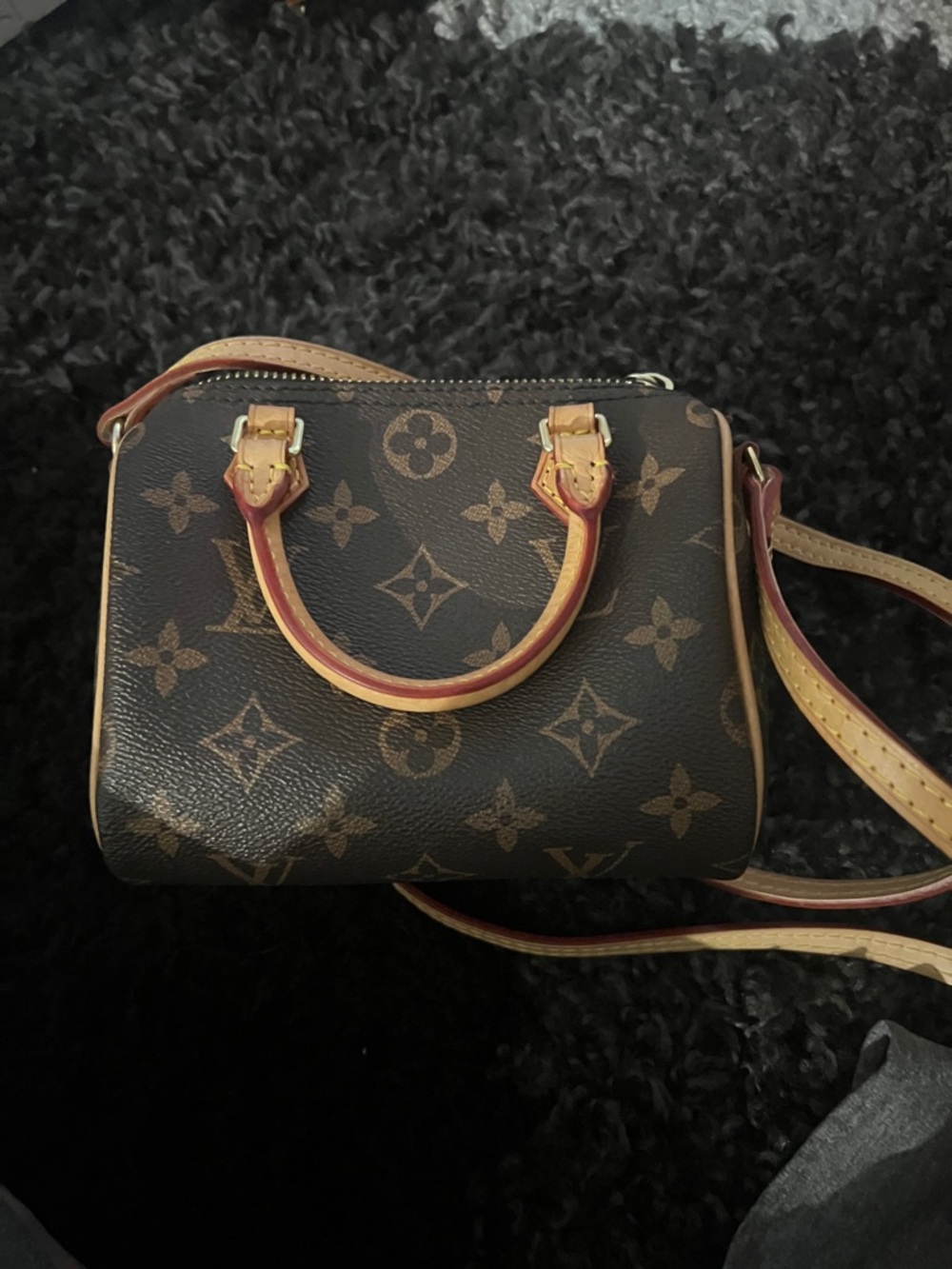 Monogram Mini Speedy in Brown and Tan